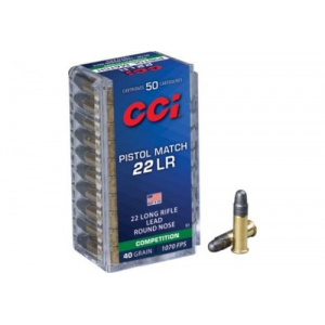  Pistol Match .22LR 40gr LRN 50ct Box Ammo