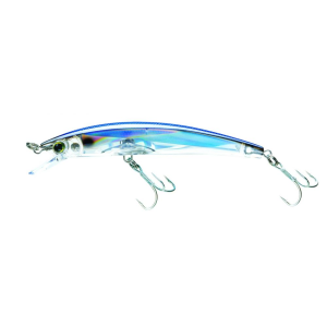 Yo-Zuri Crystal 3D Minnow Floating Hard Bait Lure, Blue/Silver, 4 3/8" - Yo-Zuri