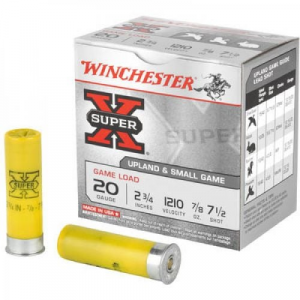 chester Super-X 20 Gauge 2.75 7/8 Oz #7.5 Shot 25rd Box Ammo