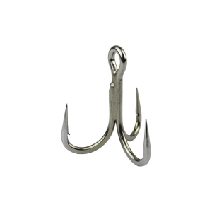 Mustad In-Line Treble Hook, 4X strong, Size 2/0, 5pcs - Mustad