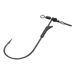 Gamakatsu G Finesse Swivel Shot Worm Hook Size 1/0, NS Black, Per 3 - Gamakatsu