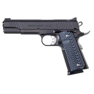 Magnum Research DE1911G10 1911 G 10mm Auto 8+1, 5.01 in Black Steel Bull Barrel, Matte Black Serrated Carbon Steel Slide, Matte Black Carbon Steel Frame w/Beavertail, Black/Gray G10 Grip, Manual Thumb Safety, Right Hand, Pistol