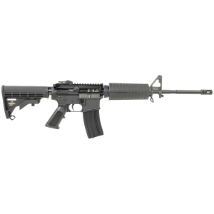 Bushmaster 0010011BLK M4 Patrolmans 5.56x45mm NATO 30+1 16 in Barrel, Black Barrel/Receiver, A2 Birdcage Flash Hider, Collapsible Carbine Stock w/6 Position Buffer Tube, M4 Handguard, A2 Front/Midwest Industries Combat Flip Up Rear Sight, Rifle