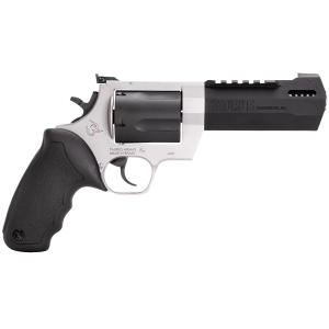 TAURUS 2460055rh Raging Hunter 460 S&w Mag 5rd 5.12 In Picatinny Rail/ported Barrel, Matte Black Oxide Finish Cylinder, Matte Finish Stainless Steel Frame & Black Rubber With Integrated Cushion Insert Grip , Revolver