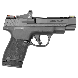 Smith & Wesson Performance Center M&P Shield Plus Pistol 13253, 9mm, 4 Ported, Crimson Trace Red Dot, Black, 10/13 Rds