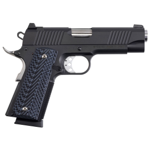 Magnum Research DE1911C 1911 45 ACP 8+1, 4.33 in Stainless Steel Bull Barrel, Matte Black Serrated Carbon Steel Slide, Matte Black Carbon Steel Frame w/Beavertail, Black/Gray G10 Grip, Beavertail Grip/Manual Thumb Safety, Right Hand, Pistol