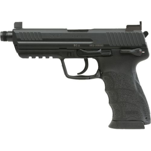 H&K 81000030 H&K45 Tactical V1 45 ACP 10+1, 5.20 in Black Steel Threaded Barrel, Serrated Steel Slide, Polymer Frame w/Picatinny Rail, Black Interchangeable Backstrap Grip, Pistol