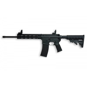 Tippmann M4-22 MMSSA Competition, Semi-auto Rifle, AR, 22 LR, 16 in Fluted Barrel, Composite MLOK Handguard, Matte Finish, Black, M4 Collapsible Stock, Efltmann Adjustable Trigger, Front/Rear Flip Sig - Tippmann Arms Company