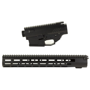 Grey Ghost Precision AR-10 Receiver Set Semi-auto Lower/Upper Set 308 Winchester N/A Black M-Lok Handguard N/A Billet GGP-S-HEAVY-RCVR-BS Hard Coat Anodized - Grey Ghost Precision