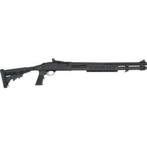 Mossberg 50769 590A1 Tactical 12 Gauge 3in 8+1 20in Cylinder Bore Barrel Black Parkerized Rec with Ghost Ring Sight Black 6 Position Stock Right Hand Includes M-LOK Handguard
