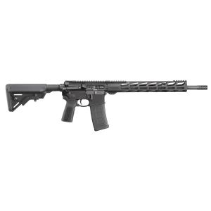 Ruger 8542 AR-556 5.56x45mm NATO 30+1 16.10 in Threaded Alloy Barrel, Hard Coat Anodized Finish, Adjustable Bravo Stock On Mil-Spec Buffer Tube, B5 Systems P23 Grip, Ruger Elite 452 Two Stage AR-Trigger, Rifle
