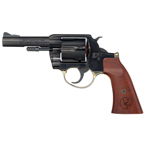 Henry H017GDM Gunfighter 357 Mag/38 Special 6rd 4 Blued Steel Barrel, Blued Cylinder, Blued Polished Steel Frame, Walnut Gunfighter Grip Transfer Bar Safety, Revolver