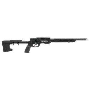 Savage Arms 70856 B17 Precision Lite Bolt Action 17 HMR Caliber with 10+1 Capacity, 18 in Carbon Fiber Wrapped Barrel, Black Metal Finish & Adjustable MDT Aluminum Chassis Black Stock Right Hand (Full Size), Rifle