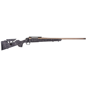 CVA Cascade Long Range Hunter, Bolt Action Rifle, 6.5 Prc, 24 In Threaded Barrel, 5/8x24, Cerakote Finish, Smoked Bronze, Synthetic Stock, Black With Smoked Bronze Web, 20 Moa Picatinny Rail, 1 Mag, 3 Rounds Cr3959f