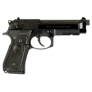 Beretta JS92M9A1CA M9A1 *CA Compliant Full Size Frame 9mm Luger 10+1, 4.90 in Black Steel Barrel, Black Bruniton Serrated Steel Slide, Black Aluminum Frame w/Picatinny Rail, Pistol