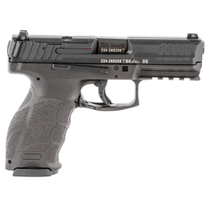 H&K 81000485 VP9 Optic Ready 9mm Luger 10+1 4.09 in Black Polygonal, Rifled Barrel, Black Serrated Slide & Polymer Frame w/Picatinny Rail & Serrated Trigger Guard, Black Finger Grooved Polymer Grips, Pistol