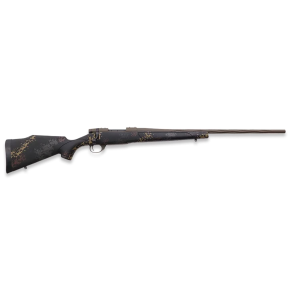 Weatherby VTA65PPR4T Vanguard Talus Full Size 6.5 PRC 3+1 24 Patriot Brown Cerakote #2 Fluted/Threaded Barrel & Drilled & Tapped Steel Receiver, Black w/Rust Brown, Smoke & Stone Sponge Monte Carlo Synthetic Stock, Rifle