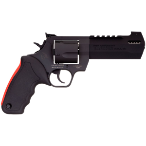 Taurus 2454051RH Raging Hunter 454 Casull 5rd 5.12in Matte Black Oxide Steel Black Rubber with Integrated Red Cushion Insert Grip