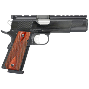 Rock River PS2100 Bullseye Wadcutter 45 ACP 8+1 5 Stainless Steel Barrel, Blued RRA Mount/Serrated Steel Slide, Blued Steel w/Beavertail Frame, Rosewood Grip, Pistol - Rock River Arms