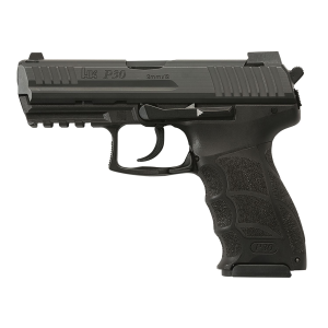 H&K 81000108 P30 V3 9mm Luger 17+1, 3.85 in Black Polygonal, Rifled Barrel, Black Serrated Steel Slide, Black Polymer Frame w/Picatinny Rail, Black Finger Grooved Grip, Pistol