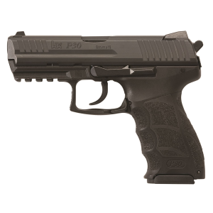 H&K 81000110 P30 V3 9mm Luger 10+1, 3.85 in Black Polygonal, Rifled Barrel, Black Serrated Steel Slide, Black Polymer Frame w/Picatinny Rail, Black Finger Grooved Grip, Pistol