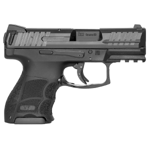 H&K 81000818 VP9SK Sub-Compact 9mm Luger 12+1/15+1 3.39 in Black Polygonal, Rifled Barrel, Matte Stainless Serrated Slide, Black Polymer Frame w/Picatinny Rail, Night Sights, Black Finger Grooved Polymer Grips, Pistol