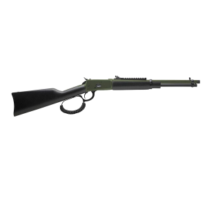 Rossi 9204416B3-TB R92 Carbine 44 Rem Mag 8+1 16.50 Moss Green Cerakote Steel Barrel & Receiver, Black Fixed Stock, Right Hand, Rifle