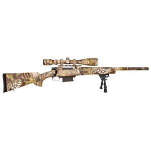 Howa Mini Action, Bolt Action Rifle, 7.62X39, 20 in Threaded Barrel, Synthetic Stock, Right Hand, Kryptek Highlander, Includes Gamepro 4-16x44 Scope, 5Rd HMA70770KHC