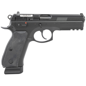 CZ 89152 CZ 75 SP-01 9mm Luger 4.60 in 18+1 Black Black Steel Slide Black Rubber Grip Luminescent Night Sights
