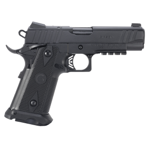 Girsan 395050 Witness2311 45 ACP 11+1 4.25 Black Steel Barrel, Black Serrated Steel Slide, Black Poly Frame w/Beavertail & Pic Rail, Black Checkered Poly Grip, Ambi, Pistol