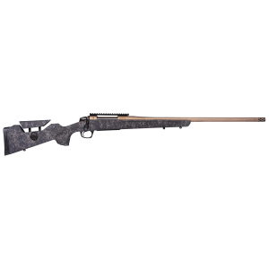 CVA Cascade Long Range Hunter, Bolt Action Rifle, 308 Winchester, 22 in Threaded Barrel, 5/8x24, Cerakote Finish, Smoked Bronze, Synthetic Stock, Black with Smoked Bronze Web, 20 MOA Picatinny Rail, 1 Mag, 4 Rounds CR3953F