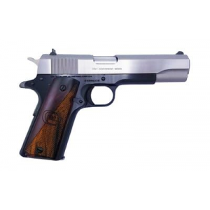 Colts Manufacturing 1911C, TALO, Semi-auto, 1911, Full Size, 38 Super, 5 in Barrel, Black Frame, Silver Slide, Steel Construction, Wood Grips, 9 Rounds, 1 Mag O1911C-38-JAL-HG
