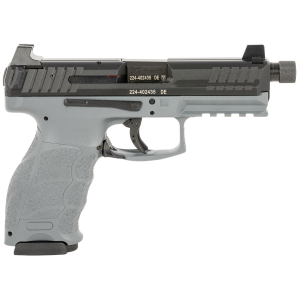 H&K 81000787 VP9 Tactical Exclusive 9mm Luger 10+1 4.09 in Black Steel Threaded Barrel & Serrated Slide, Gray Polymer Frame w/Picatinny Rail & Serrated Trigger Guard, Night Sights, Gray Finger Grooved Interchangeable Backstrap Grips, Pistol