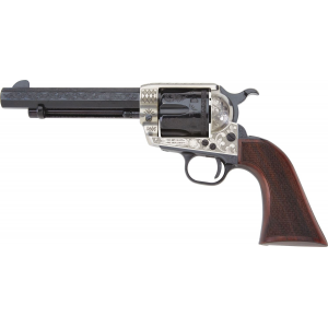 PIETTA (EMF COMPANY INC) GW45ALO512NMCW 1873 GW2 Deluxe Alchimista III 45 Colt (LC) 6 Round 5.50 in Blued Engraved Walnut Army Checkered Grip