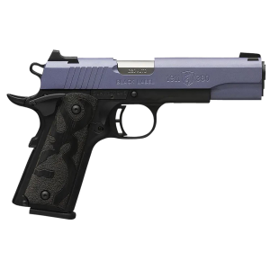 Browning 051985492 1911-380 Black Label Full Size Frame 380 ACP 8+1 4.25 Matte Stainless Steel Barrel, Crushed Orchid Cerakote Steel Slide, Matte Black Aluminum/Composite Frame, Black Poly Grip, Pistol