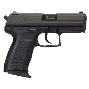 H&K 81000043 P2000 V3 Full Size Frame 9mm Luger 10+1, 3.66 in Black Steel Barrel, Serrated Steel Slide, Polymer Frame w/Picatinny Rail, Black Interchangeable Backstrap Grip, Pistol