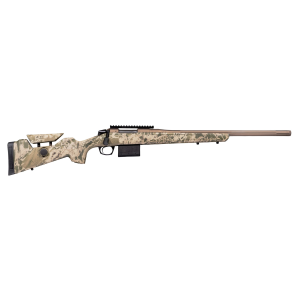 CVA Cascade Varmint Hunter, Bolt Action Rifle, 204 Ruger, 20 in Threaded Barrel, 5/8x24, Cerakote Finish, Smoked Bronze, Synthetic Stock, Realtree Hillside Camo, 20 MOA Picatinny Rail, 1 Mag, 5 Rounds CR4043