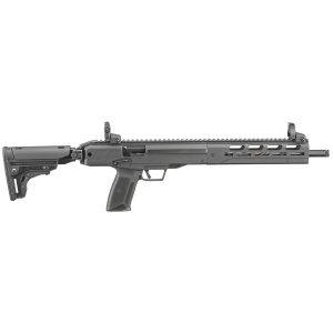 Ruger 19302 LC Carbine 5.7x28mm 16.25 in Threaded Barrel 10+1, Black, Folding Stock, OEM Flip-Up Sights