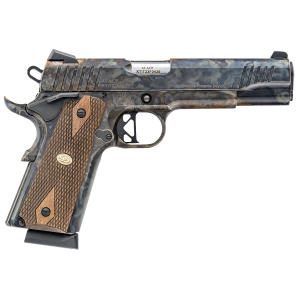 Charles Daly 440181 1911 Superior Grade Full Size Frame 45 ACP 8+1 5 Stainless Steel Barrel, Color Case Serrated Steel Slide & Steel w/Beavertail Frame, Checkered Walnut Grips, Pistol