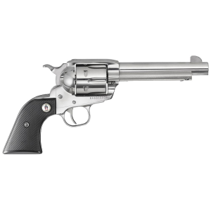 Ruger 5134 Vaquero SASS 45 Colt (Long Colt) 6rd 5.50 in High Gloss Barrel, Cylinder & Frame, Black Checkered Polymer Grip, Transfer Bar Safety, Montado Hammer (1 of 2) , Revolver