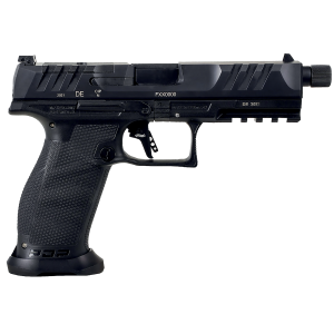 Walther Arms 2858142 PDP Pro SD Full Size 9mm Luger 10+1 5.10 in Black Steel Threaded Barrel, Black Optic Ready/Serrated 4.50 in Slide, Black Polymer Frame w/Picatinny Rail, Black Performance Duty Texture Grips, Pistol