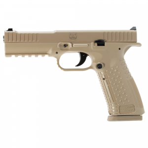 American Precision Firearms Strike One, Semi-auto, Striker Fired, Full Size, Polymer Frame Pistol, 9MM, 5 in Barrel, No Manual Safety, Cerakote Finish, Tan, 17 Rounds, 2 Mags AFS1-9-TA-17 - American Precision Arms