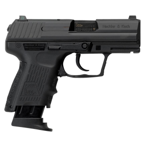 H&K 81000057 P2000 V2 LEM Sub-Compact Frame 40 S&W 9+1, 3.26 in Black Steel Barrel, Serrated Steel Slide, Polymer Frame w/Picatinny Rail, Black Finger Groove Grip, Pistol