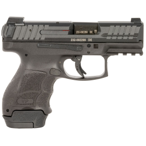 H&K 81000807 VP9SK Sub-Compact 9mm Luger 12+1/15+1 3.39 in Polygonal, Rifled Barrel, Black Serrated Slide, Black Polymer Frame w/Picatinny Rail & Push Button Mag Release, Night Sights, Black Finger Grooved Polymer Grips, Pistol