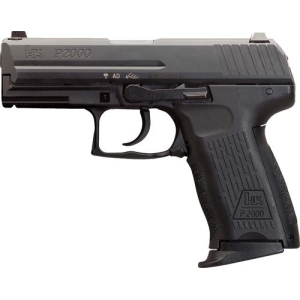 H&K 81000049 P2000 V3 Full Size Frame 40 S&W 12+1, 3.66 in Black Steel Barrel, Serrated Steel Slide, Polymer Frame w/Picatinny Rail, Black Interchangeable Backstrap Grip, Pistol