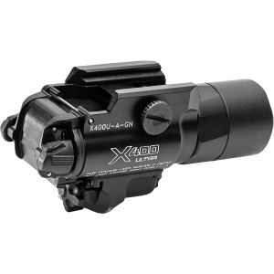 SureFire X400UAGN X400U Weapon Light 1000 Lumens Output White LED Light Green Laser 213 Meters Beam Picatinny/Weaver/Glock Rails Mount Black Anodized Aluminum