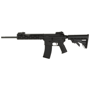 Tippmann M4-22 RCR, Semi-auto Rifle, AR, 22 LR, 16 in Non Threaded Barrel, Built in Compensator, Composite MLOK Handguard, Forward Side Charging Handle, Matte Finish, Black, M4 Collapsible Stock, Fron - Tippmann Arms Company
