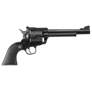 Ruger 0318 Blackhawk Convertible 357 Mag/9mm Luger 6rd 6.50 in Blued Alloy Steel Barrel, Cylinder & Frame, Black Checkered Rubber Grip, Transfer Bar Safety, Exposed Hammer , Revolver