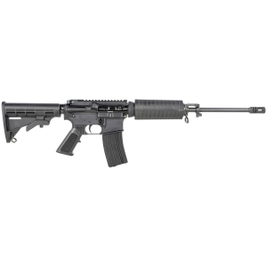 Bushmaster 0010000BLK QRC 5.56x45mm NATO Caliber with 16 Barrel, 30+1 Capacity, Black Metal Finish, Black 6 Position Collapsible Stock & Black Polymer Grip Right Hand