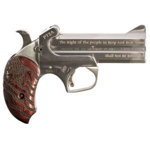Bond Arms PT2A Protect the 2nd Amendment Derringer Single 45 Colt (LC)/410 Gauge 4.25 2 Round Stainless Steel